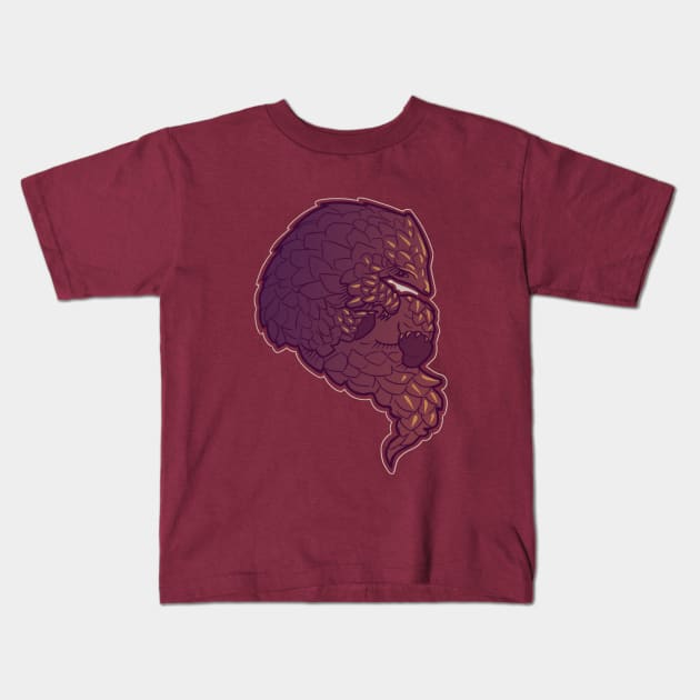 Pangolin Kids T-Shirt by Chelerin